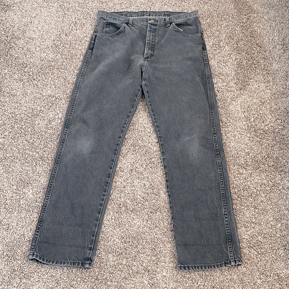 THRIFTED WOMENS BLACK STRAIGHT LEG JEAN